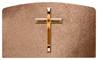 DACRO-510-CP-SH-BZ Copper Single Cross Shimmer Bronze